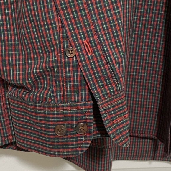 IZOD Men’s Plaid Cotton LS Shirt Sz XL - Picture 4 of 5